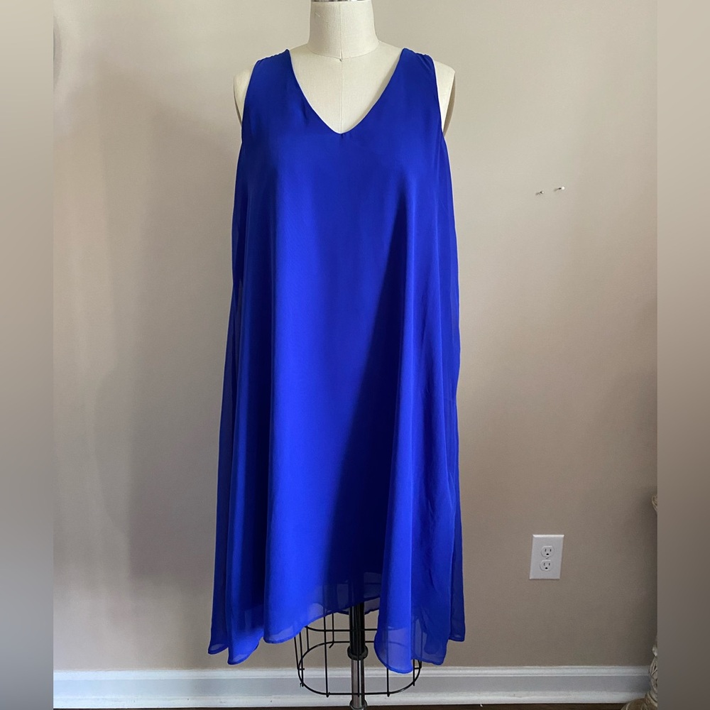 Royal Blue New York and Company High Low Dress Size M